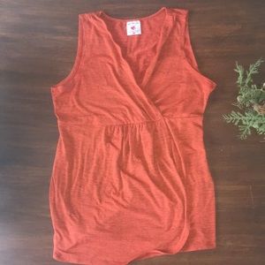 Orange maternity tank